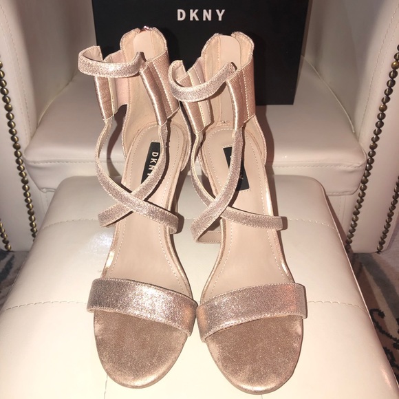 DKNY suede rose gold heels - Picture 4 of 6